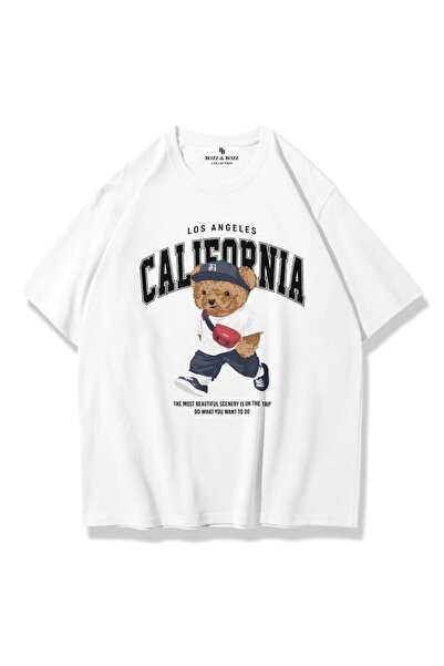 Bozz&Bozz Collection Unisex Oversize μπλουζάκι California Bear