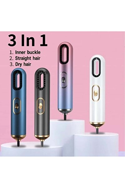 FOXMAG24 Πιστολάκι μαλλιών χωρίς λεπίδες, ισχυρός κινητήρας, γρήγορο στέγνωμα, διπλή έξοδος ιόντων, συμπαγές, φορητό, μπλε