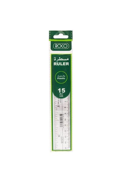 Roco Ruler Beveled Edge 15cm Plastic