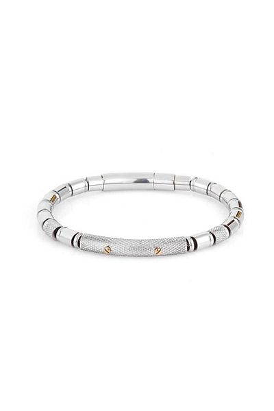 Santa Barbara Polo & Racquet Club Santa Barbara Polo Racquet Club Sbj.6.2032.1 Sporty Design Steel Silver Men's Bracelet