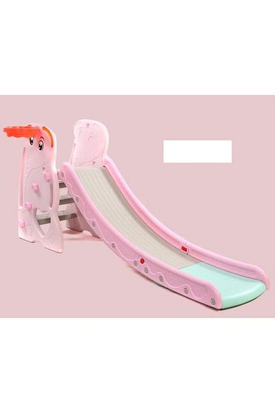 FULLJOY Foldable Elephant Slide, Pink