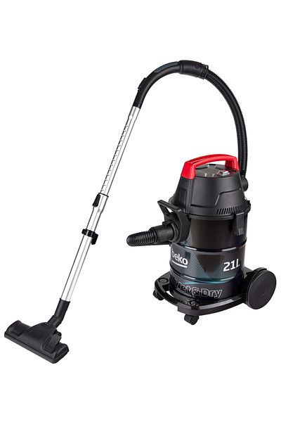 Beko Aspirator cu sac VCW41314WI pentru aspirare umedă/uscată, 1700 W, capacitate 21 l, filtru HEPA, negru