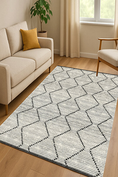 PINKIE HOME Machine Washable Non-Slip Base Stain-Proof Modern Cutting Runner Kitchen Hallway Carpet Runner-59