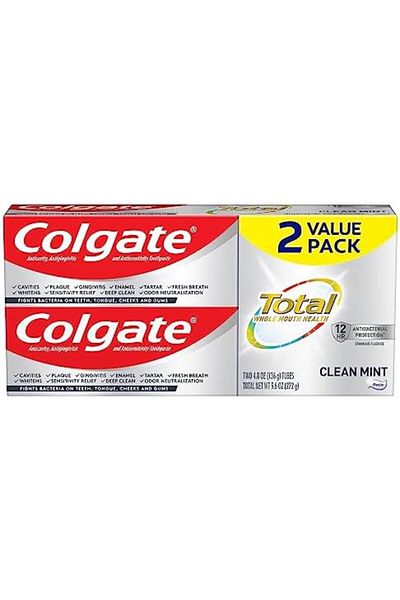 Colgate Total Clean Mint Toothpaste - 4.8 Ounce (Pack of 2)