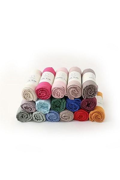 SDD Multi-colored scarves for work, occasions, home, school, and outings, 12 pieces (full dozen)