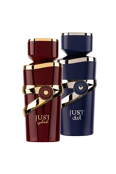 Fragrance World Συσκευασία με 2 αρώματα, Just Azraq 100 ml και Just Anabi 100 ml