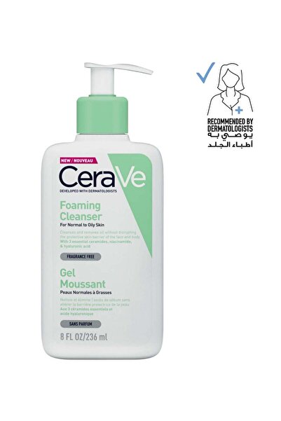CeraVe Foaming Cleanser 236ml – For Normal to Oily Skin with Hyaluronic Acid ...