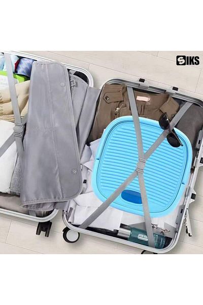 SIKS Mașină de spălat mini, portabilă și pliabilă, 1 program de spălare, putere 40W, capacitate 0,8 kg