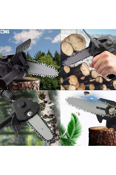 SIKS Saw Adapter For Electric Drill, 6 Inch Chain, 1/4 Pitch, Multifunctional, Accessories Included
