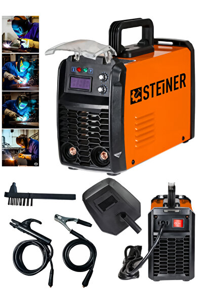 STEİNER 250 Amper İnverter Mega Stick Çift Kartlı Hava Soğutmalı Dijital Göstergeli Çanta Kaynak Makinesi