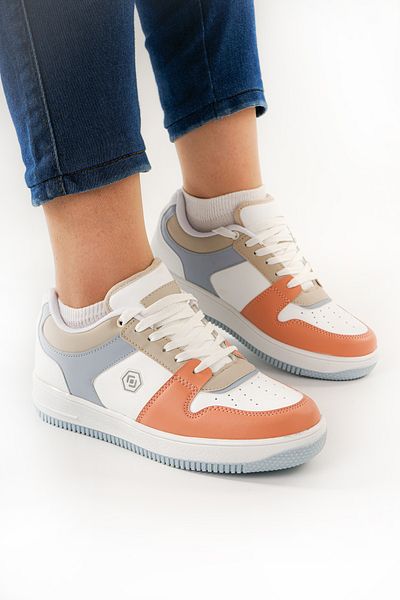 Babetty Unisex Daily Anatomical Flexible Orthopedic Sole Lace-Up Sports Shoes Lightweight Flat Seasonal Shoes