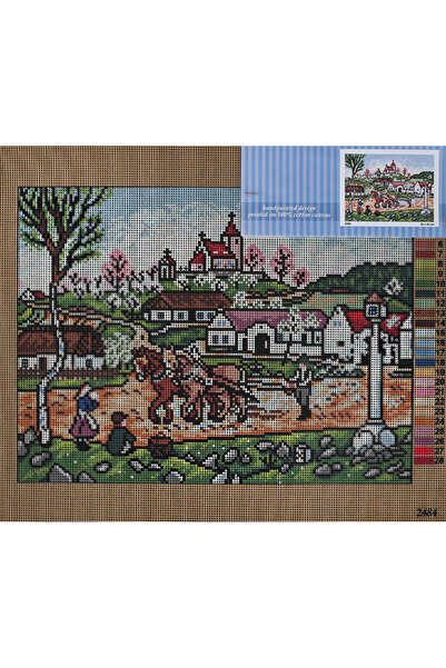 Orchidea Baskılı Goblen Manzara 2484 30*40 cm