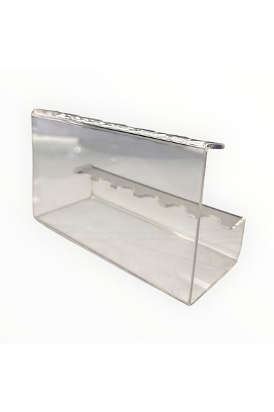 STAND MARKET Plexiglass 6-Piece Pen Stand - Transparent Organizer