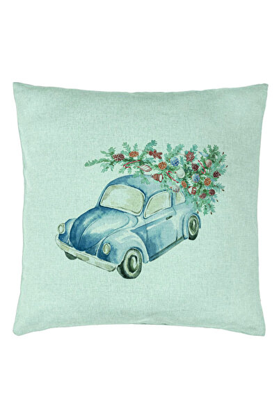 BEKZ Калъфка за възглавница с коледна тематика, 21, 40x40 см, ментово зелена