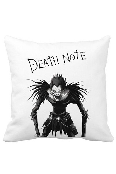 BEKZ Deathnote Pillowcase, 40x40 Cm, White, Matte
