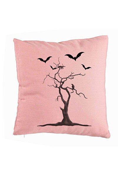 BEKZ Калъфка за възглавница с мотив Хелоуин 3, 40x40 см, Розова