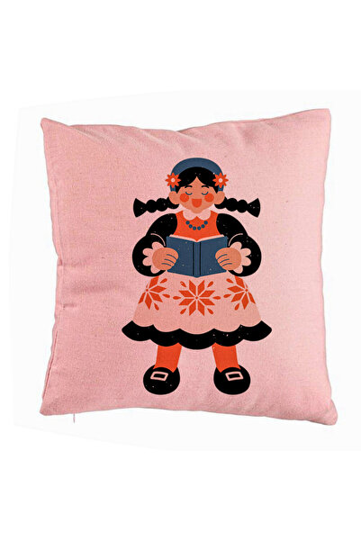 BEKZ Față de pernă, model popular, 40x40 cm, roz