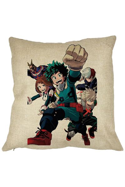 BEKZ Față de pernă cu personajele My Hero Academia 2, 40x40 cm