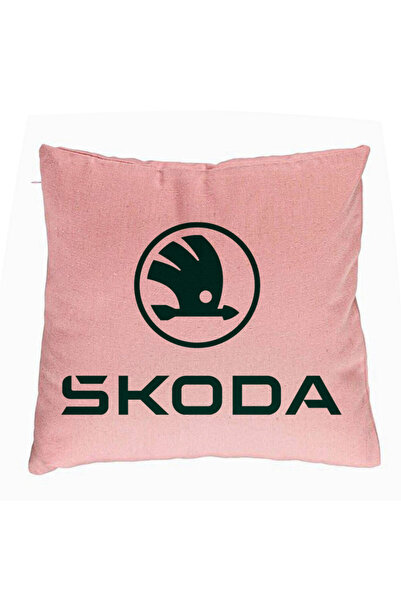 BEKZ Perna Decorativa, Model Skoda, 40x40 cm, Roz, Husa Detasabila, Burduf
