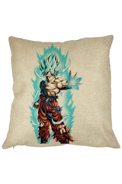 BEKZ Față de pernă cu Goku Vegeta Super Saiya Saiyan Dragon Ball, 40x40 cm
