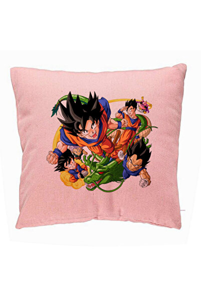 BEKZ Μαξιλαροθήκη με χαρακτήρες Dragonball, 40x40 εκ., Ροζ