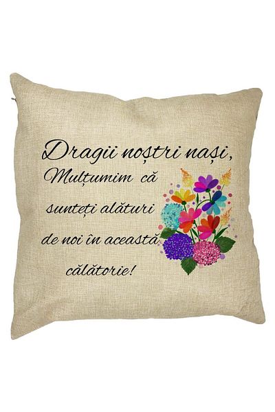 BEKZ Perna Decorativa pentru Nasi 1, 40x40 cm, Husa Detasabila, Burduf