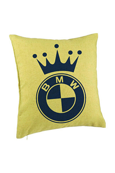 BEKZ Perna Decorativa, Model Emblema BMW King, 40x40 cm, Verde, Husa Detasabi...