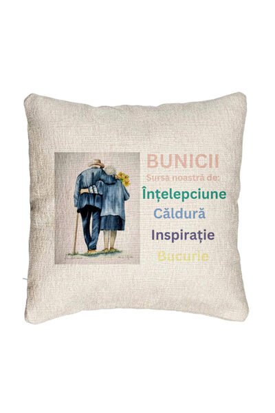 BEKZ Perna Decorativa Canapea pentru Bunici 8, 40x40 cm, Cu fermoar