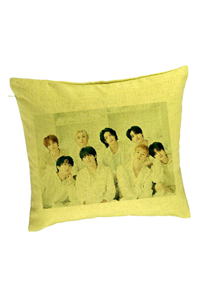 BEKZ Διακοσμητικό Μαξιλάρι, Stray Kids 10, 40×40 cm, Πράσινο, Αφαιρούμενο Κάλ...