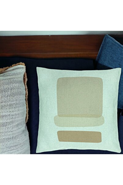 BEKZ Față de pernă, model Abstracta 12, 40x40 cm, verde mentă