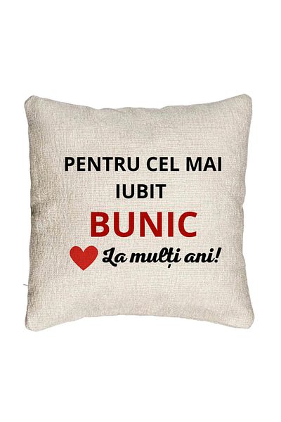 BEKZ Perna Decorativa Canapea pentru Bunicul 3, 40x40 cm, Cu fermoar