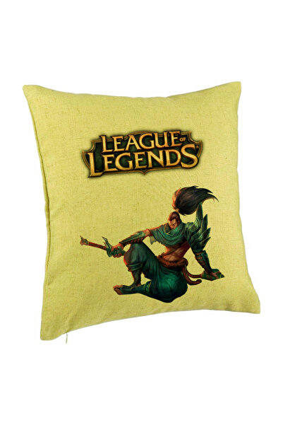 BEKZ Μαξιλαροθήκη με League Of Legends, 40x40 εκ., Πράσινη