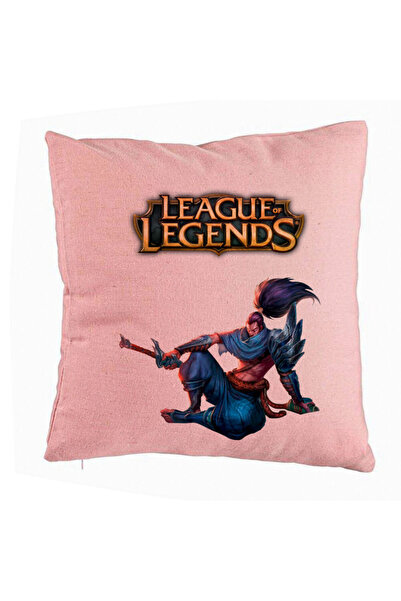 BEKZ Față de pernă cu tematică League of Legends, 40x40 cm, roz