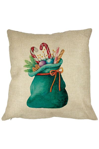 BEKZ Față de pernă Sac de Crăciun cu cadouri, 40x40 cm