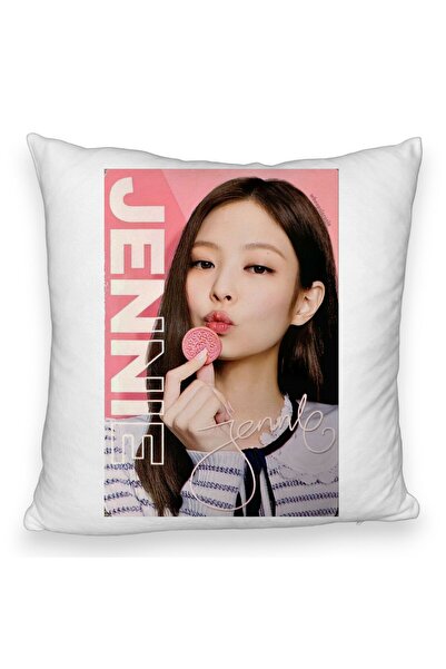 BEKZ Αφράτη μαξιλαροθήκη BlackPink Jennie 4, 45×45 cm, Με φερμουάρ