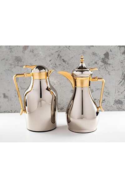 TOHFAT-AL MAIDAH طقم ترامس الجود فاخرة حافظ للحرارة لمدة 18 ساعة السعة الشاهي...