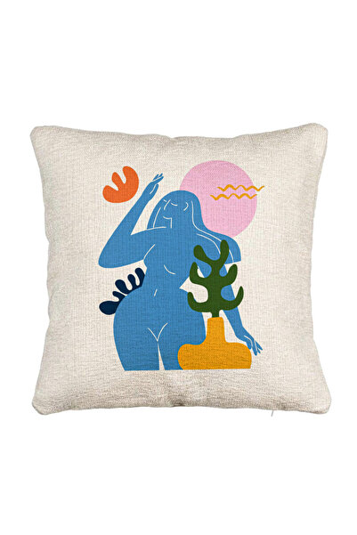 BEKZ Perna Decorativa Canapea, Model Abstracta 4, 40x40 cm, Cu fermoar