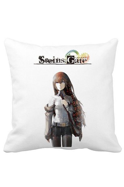BEKZ Steins Gate Pillowcase, 40x40 Cm, White, Matte