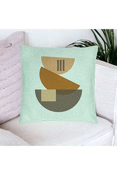 BEKZ Perna Decorativa, Model Abstract Creativ 8, 40x40 cm, Verde Menta, Husa ...