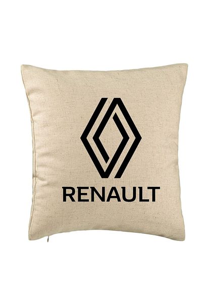 BEKZ Perna Decorativa, Renault, 40×40 cm, Bej, Husa Detasabila, Burduf