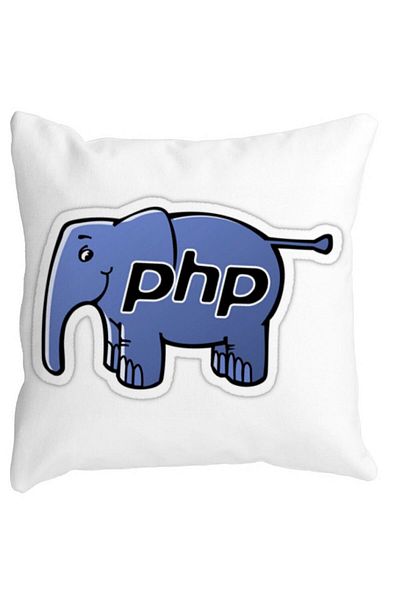 BEKZ Php Square Pillowcase, 40x40 Cm, White, Matte