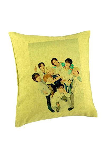 BEKZ Μαξιλαροθήκη, Stray Kids 8, 40×40 εκ., Πράσινη