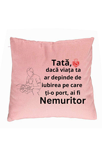 BEKZ Față de pernă, model pentru Tata 8, 40x40 cm, roz