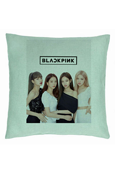BEKZ Perna Decorativa BlackPink, Model 6, 40x40 cm, Verde Menta, Husa Detasab...