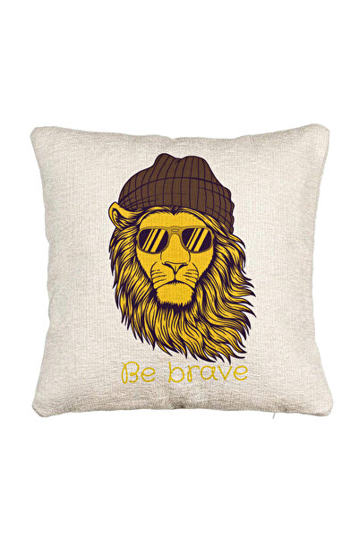 BEKZ Perna Decorativa Canapea, Model Be Brave, 40x40 cm, Cu fermoar