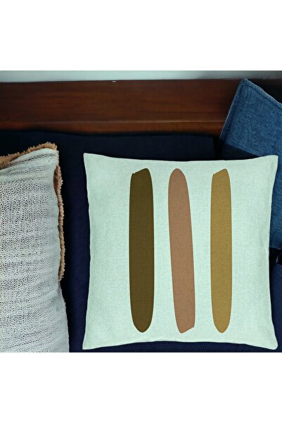 BEKZ Perna Decorativa, Model Abstracta 13, 40x40 cm, Verde Menta, Husa Detasa...