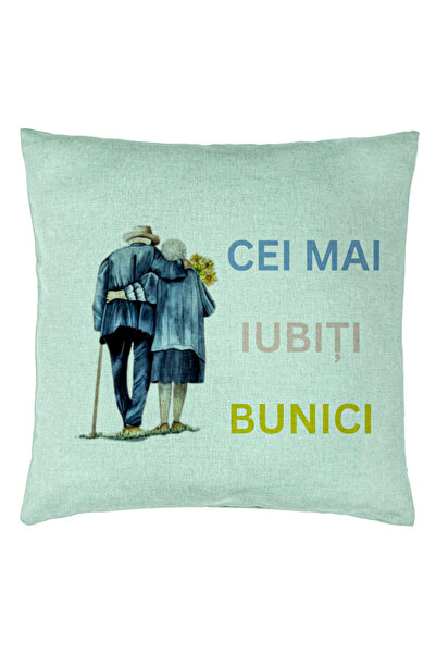 BEKZ Perna Decorativa pentru Bunici 7, 40x40 cm, Verde Menta, Husa Detasabila...