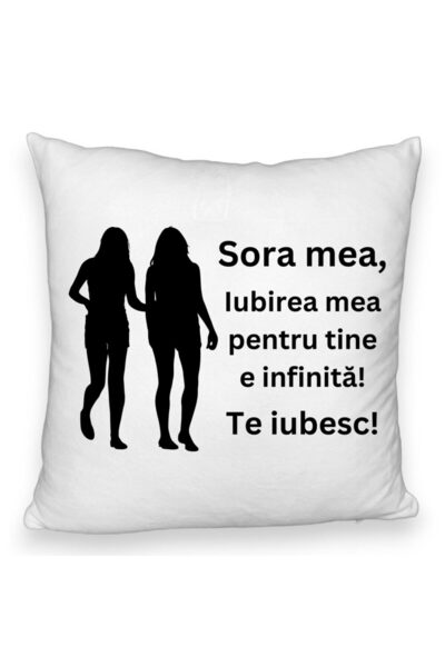 BEKZ Perna Decorativa Fluffy, Sora mea 15, 40x40 cm, Alba, Husa Detasabila, Burduf