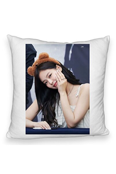 BEKZ Μαξιλαροθήκη Fluffy BlackPink Jennie 3, 45×45 cm, Με φερμουάρ