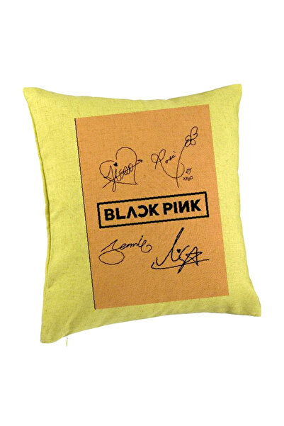 BEKZ Perna Decorativa BlackPink, Model 13, 40x40 cm, Verde, Husa Detasabila, ...